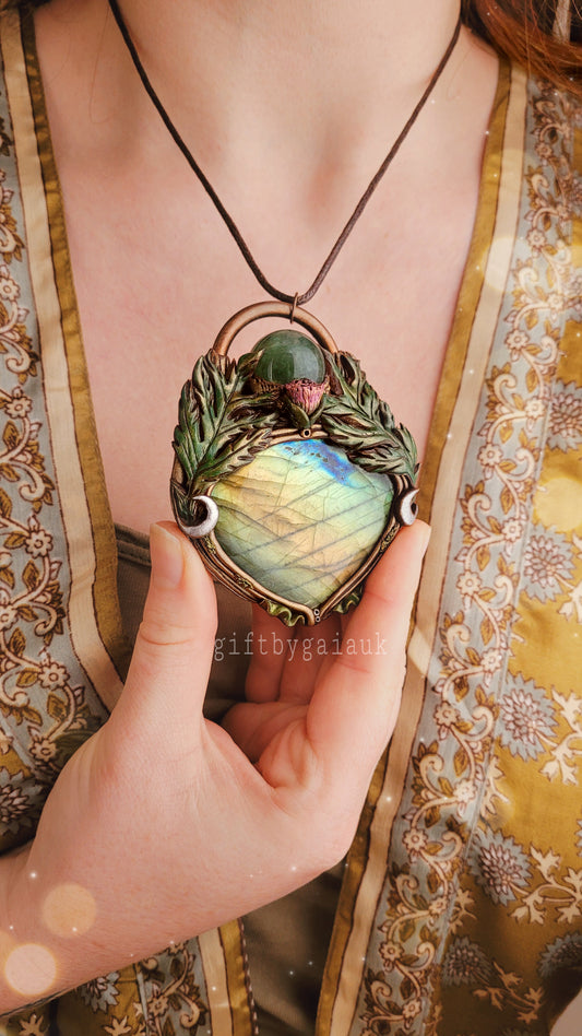 Sacred Mugwort Talisman ~ Labradorite