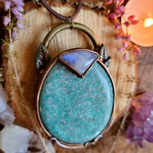 Load image into Gallery viewer, Sacred Soothing talisman ~ Amazonite &amp; Rainbow Moonstone