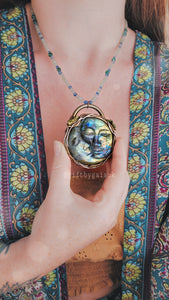 Lunar Goddess Crystal Beaded Talisman