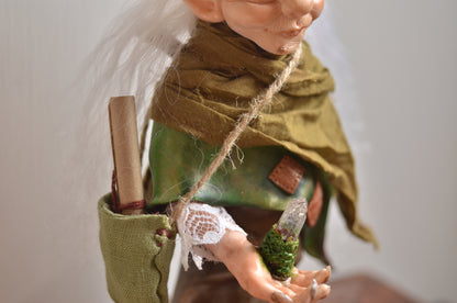 Maud, The Kind Witch of the Woods. OOAK Art Doll