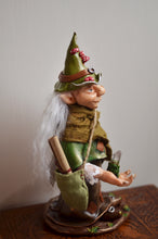 Load image into Gallery viewer, Maud, The Kind Witch of the Woods. OOAK Art Doll