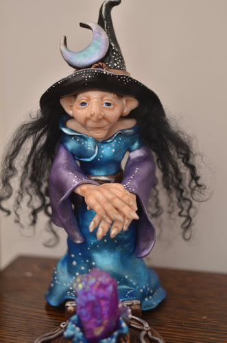 Luna, The Witch of the Moon ~ OOAK Art Doll